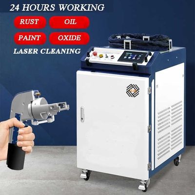 Przenośna maszyna do czyszczenia laserowego 1000W 1500W 3000W JPT Włókno Pulsowe Olejna Farba Laserowa