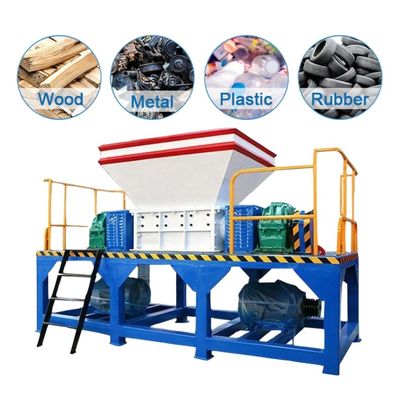 Ścigacz opon przemysłowych z odpadów podwójny wałek Ścigacz do recyklingu kauczuku