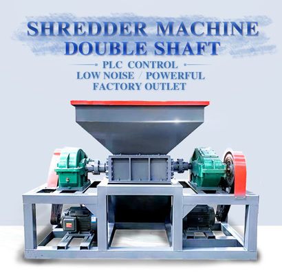 Przemysłowy krusznik drutu miedzianego Elektryczny Aluminium może Twin Shaft Shredder
