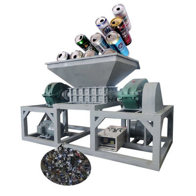 Maszyna do kruszenia odpadów żywnościowych Duża pojemność Twin Shaft Metal Scrap Crusher