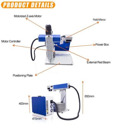 20W 30W Mini Mopa Fiber Laser Marking Machine Biżuteria Maszyna do cięcia laserowego grawerowania