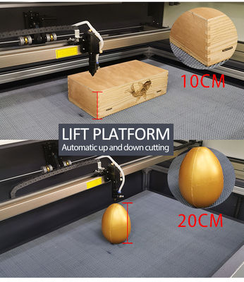10.6um CO2 Laser Engraver Cutting Machine 0-400mm/s Z Urządzeniem Podnoszącym