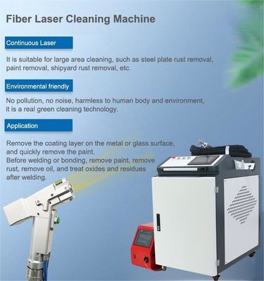 Maszyna do oczyszczania metalu laserowego z mocą wyjściową 1500W i średnicą koluminowanej plamy 4-6 mm