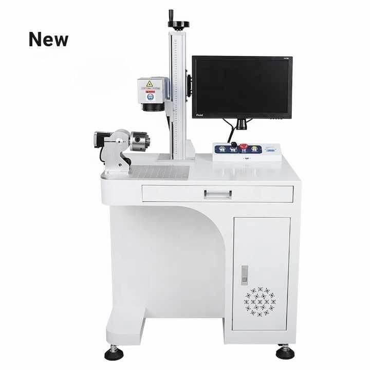 JPT Fiber Laser Marker Machine for Metal Ring Sliver Jewelry Plastic ABS MC